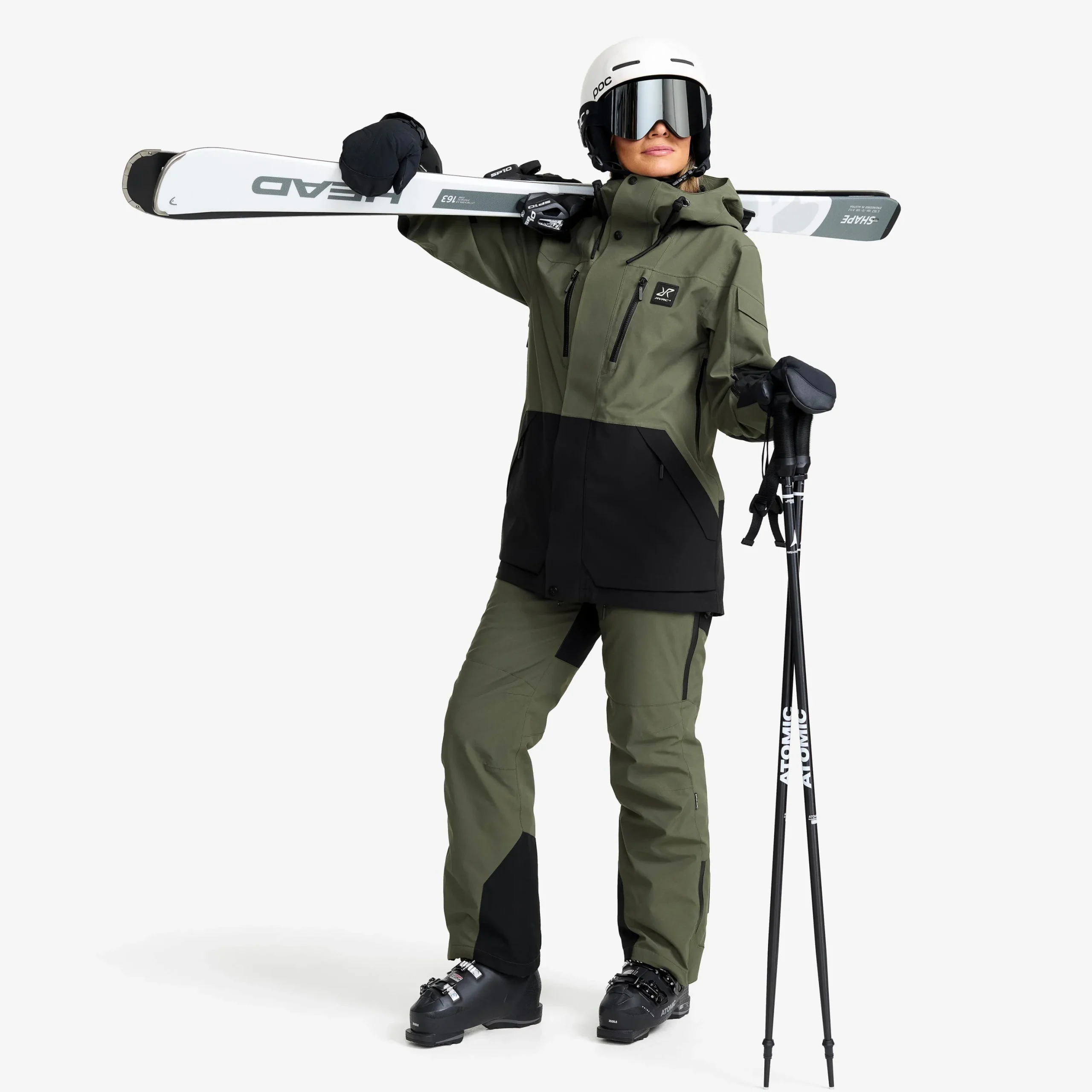 AccXel 2L Ski Jacket Damen Kambaba Green/Black