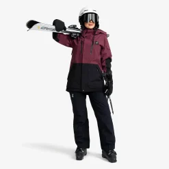 AccXel 2L Ski Jacket Damen Mauve Wine/Black
