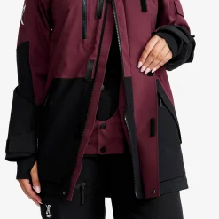 AccXel 2L Ski Jacket Damen Mauve Wine/Black