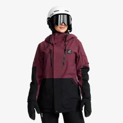 AccXel 2L Ski Jacket Damen Mauve Wine/Black