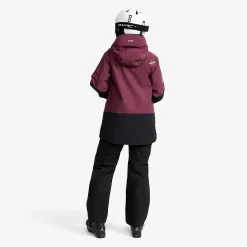 AccXel 2L Ski Jacket Damen Mauve Wine/Black