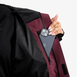 AccXel 2L Ski Jacket Damen Mauve Wine/Black