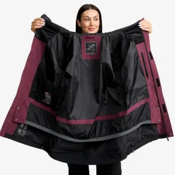 AccXel 2L Ski Jacket Damen Mauve Wine/Black