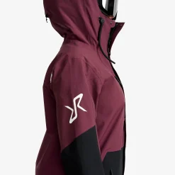 AccXel 2L Ski Jacket Damen Mauve Wine/Black