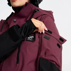 AccXel 2L Ski Jacket Damen Mauve Wine/Black