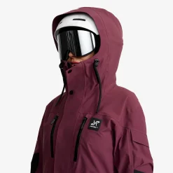 AccXel 2L Ski Jacket Damen Mauve Wine/Black