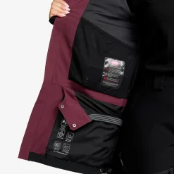 AccXel 2L Ski Jacket Damen Mauve Wine/Black