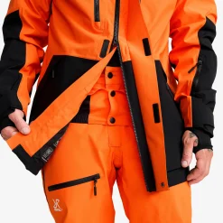 AccXel 2L Ski Jacket Herren Persimmon Orange/Black