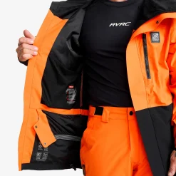 AccXel 2L Ski Jacket Herren Persimmon Orange/Black