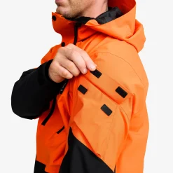 AccXel 2L Ski Jacket Herren Persimmon Orange/Black