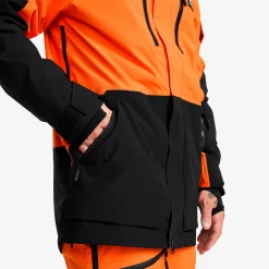 AccXel 2L Ski Jacket Herren Persimmon Orange/Black