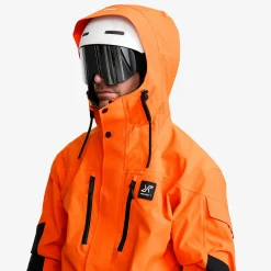 AccXel 2L Ski Jacket Herren Persimmon Orange/Black