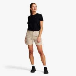 Adventure Cargo Stretch Shorts Damen Aluminium