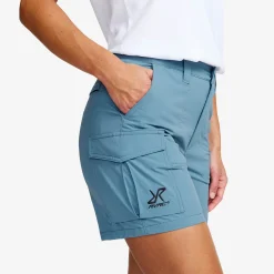 Adventure Cargo Stretch Shorts Damen Captain's Blue/Peyote