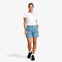 Adventure Cargo Stretch Shorts Damen Captain's Blue/Peyote