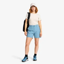 Adventure Cargo Stretch Shorts Damen Captain's Blue/Peyote
