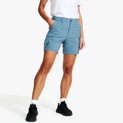 Adventure Cargo Stretch Shorts Damen Captain's Blue/Peyote