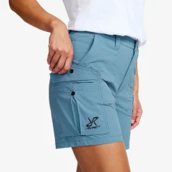Adventure Cargo Stretch Shorts Damen Captain's Blue/Peyote