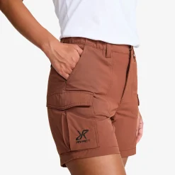 Adventure Cargo Stretch Shorts Damen Pink Mahogany
