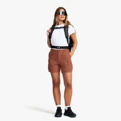 Adventure Cargo Stretch Shorts Damen Pink Mahogany