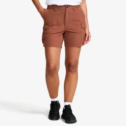 Adventure Cargo Stretch Shorts Damen Pink Mahogany