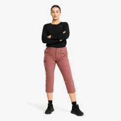 Adventure 3/4 Stretch Pants Damen Vintage Rose