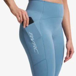 Aero Pocket Running Leggings Damen Captain's Blue