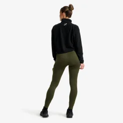 Alaska Fleece Lined Pocket Leggings Damen Forest Night