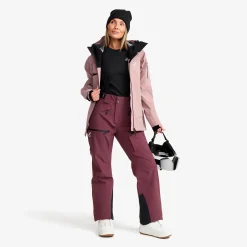 Atlas 3L Ski Pants Damen Mauve Wine