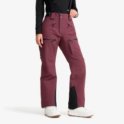 Atlas 3L Ski Pants Damen Mauve Wine