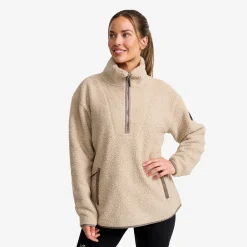 Bigfoot Half-zip Pile Fleece Damen Aluminium