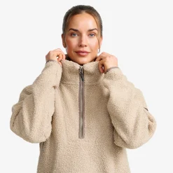 Bigfoot Half-zip Pile Fleece Damen Aluminium