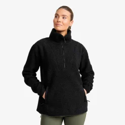 Bigfoot Half-zip Pile Fleece Damen Black