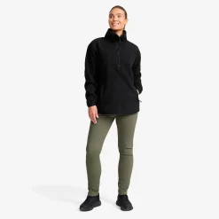 Bigfoot Half-zip Pile Fleece Damen Black