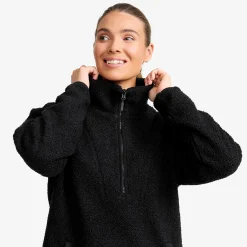 Bigfoot Half-zip Pile Fleece Damen Black