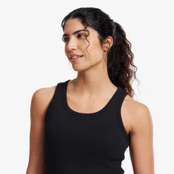 Birch Ribbed Tank Top Damen Black