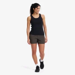 Birch Ribbed Tank Top Damen Black