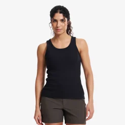 Birch Ribbed Tank Top Damen Black