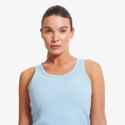 Birch Ribbed Tank Top Damen Forget-Me-Not