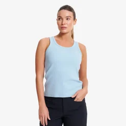 Birch Ribbed Tank Top Damen Forget-Me-Not