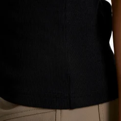 Birch Ribbed T-shirt Damen Black