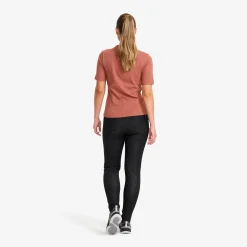 Birch Ribbed T-shirt Damen Pink Mahogany