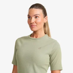 Birch Ribbed T-shirt Damen Shadow