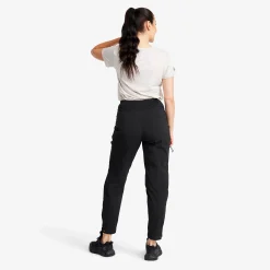 Breezy Curved Ankle Stretch Pants Damen Black