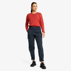 Breezy Curved Ankle Stretch Pants Damen Blueberry
