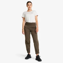 Breezy Curved Ankle Stretch Pants Damen Mud