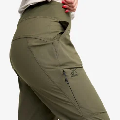 Breezy Curved Ankle Stretch Pants Damen Grape Leaf
