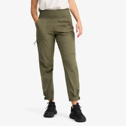Breezy Curved Ankle Stretch Pants Damen Grape Leaf