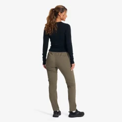 Breezy Outdoor Stretch Pants Damen Light Moss Gray