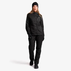 Brisk Tech Fleece-lined Jacket Damen Black